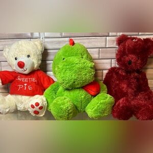 Valentine Plushies.Good Condition.